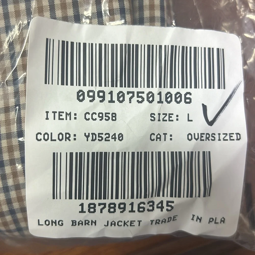 J Crew Long Barn Jacket™ in plaid CC958 - Picture 7 of 7